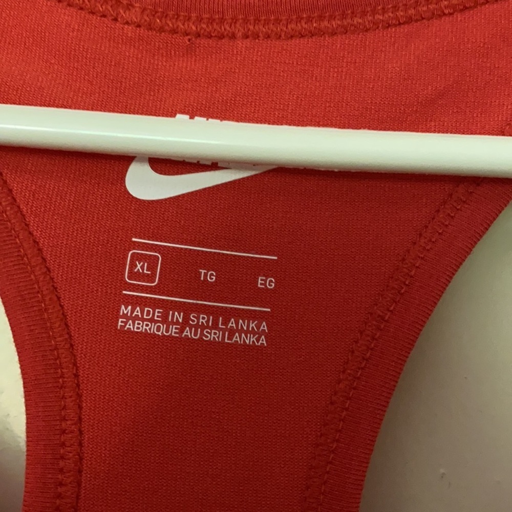 NWT Nike red tank top
size: XL - Picture 5 of 9